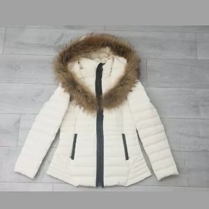Mackage Kadalina Womens Jacket with Fur Trim